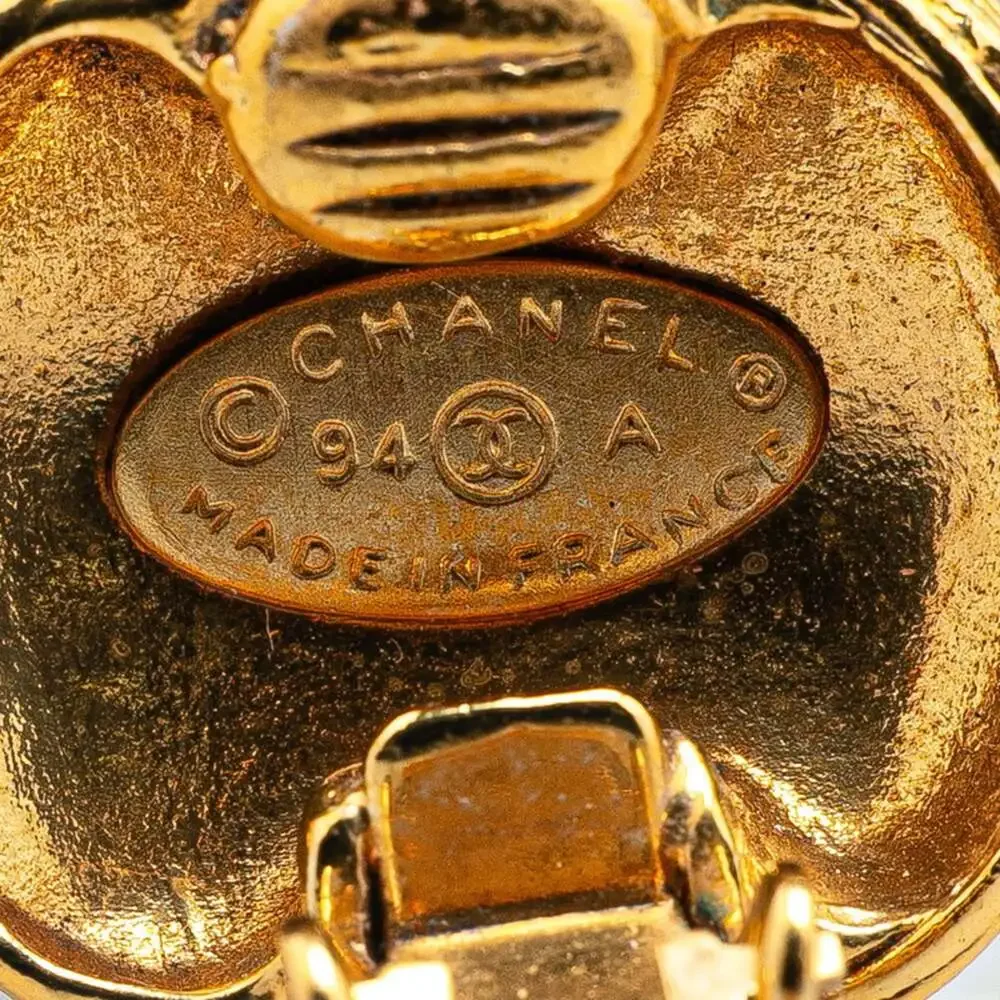 Chanel Cc Logo Clip-On Earrings Metal #208011C60B